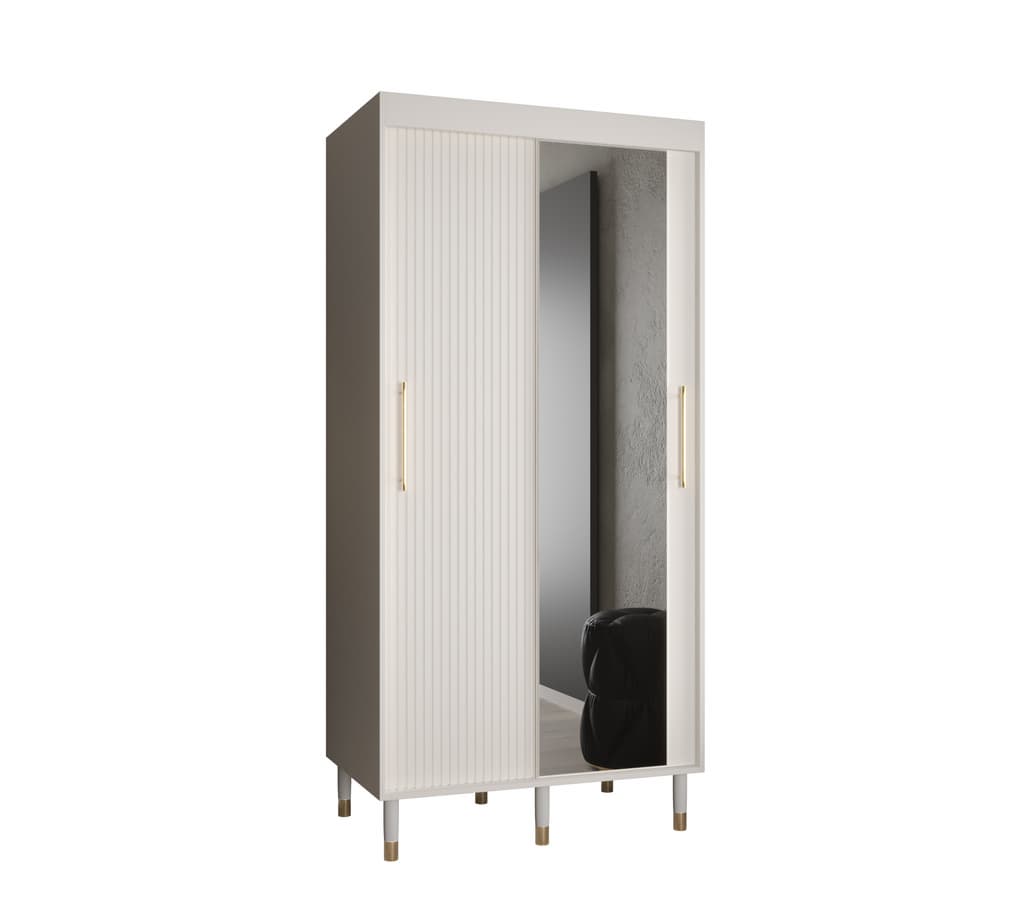 View Mora II Sliding Door Wardrobe 100cm White 100cm information