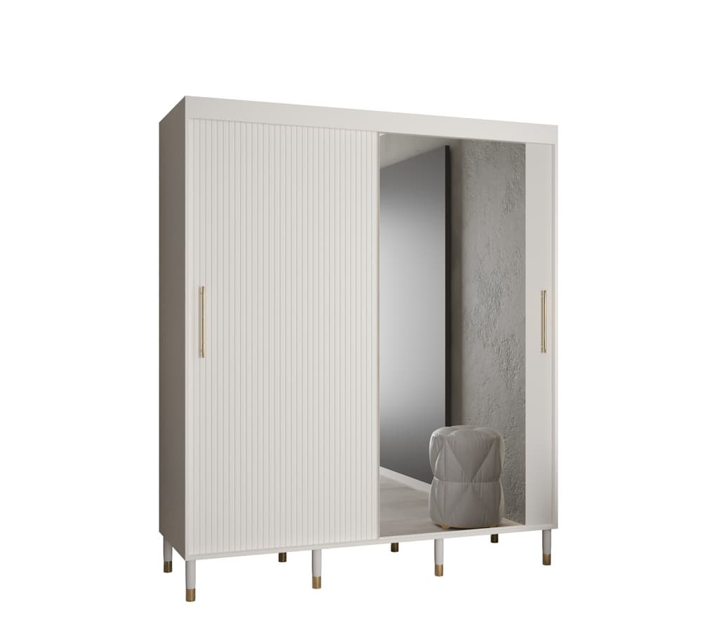 View Mora II Sliding Door Wardrobe 180cm White 180cm information