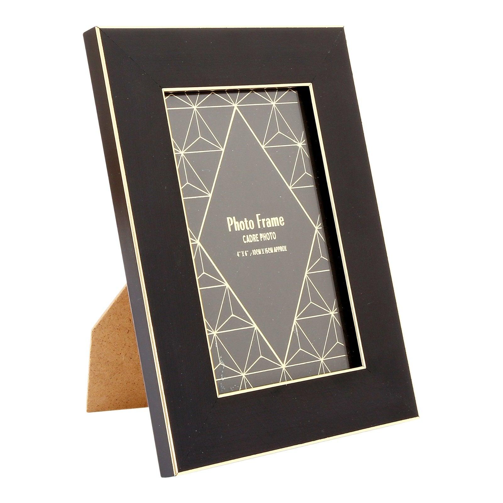 View Black And Gold Edged Photo Frame 4x6 information