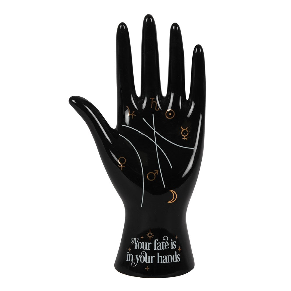 View Black Ceramic Palmistry Hand Ornament information