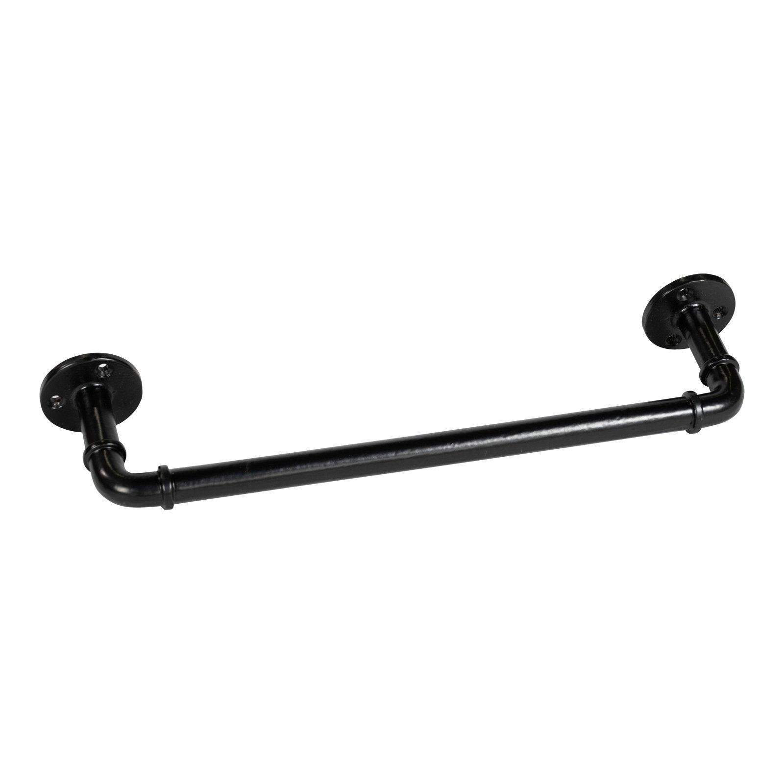 View Black Iron Towel Rail 34cm information