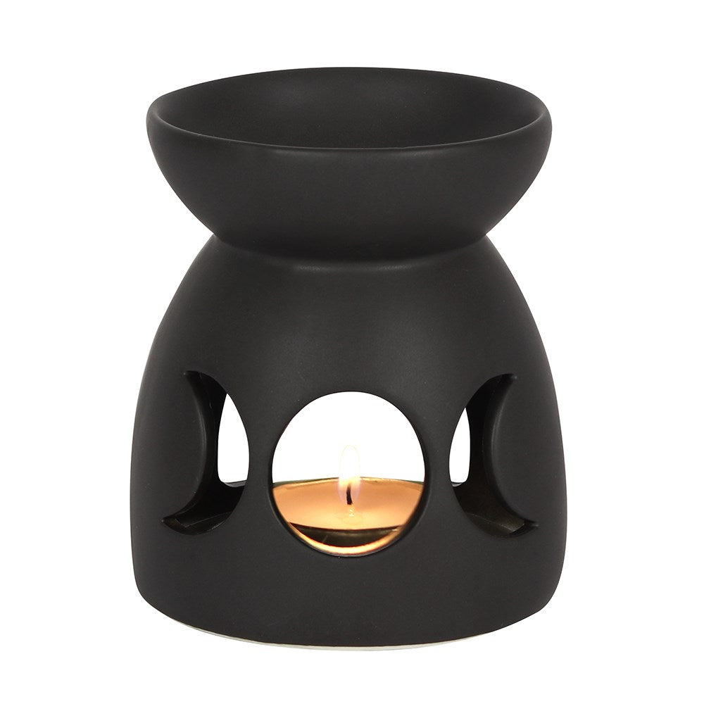 View Black Triple Moon Cut Out Oil Burner information