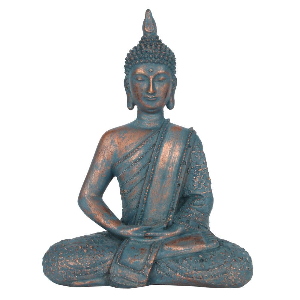 View Blue Copper Buddha 26cm information