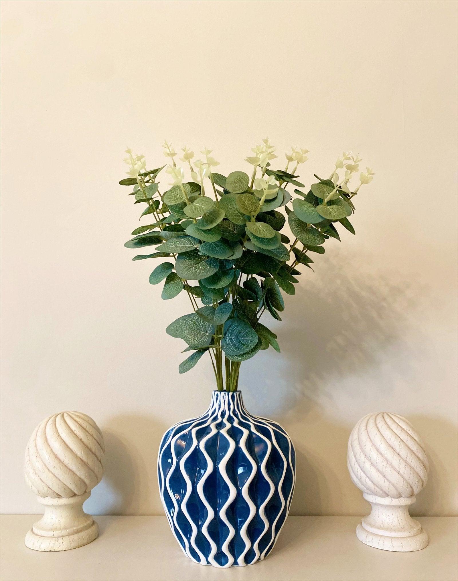 View Blue Serenity Vase Small information