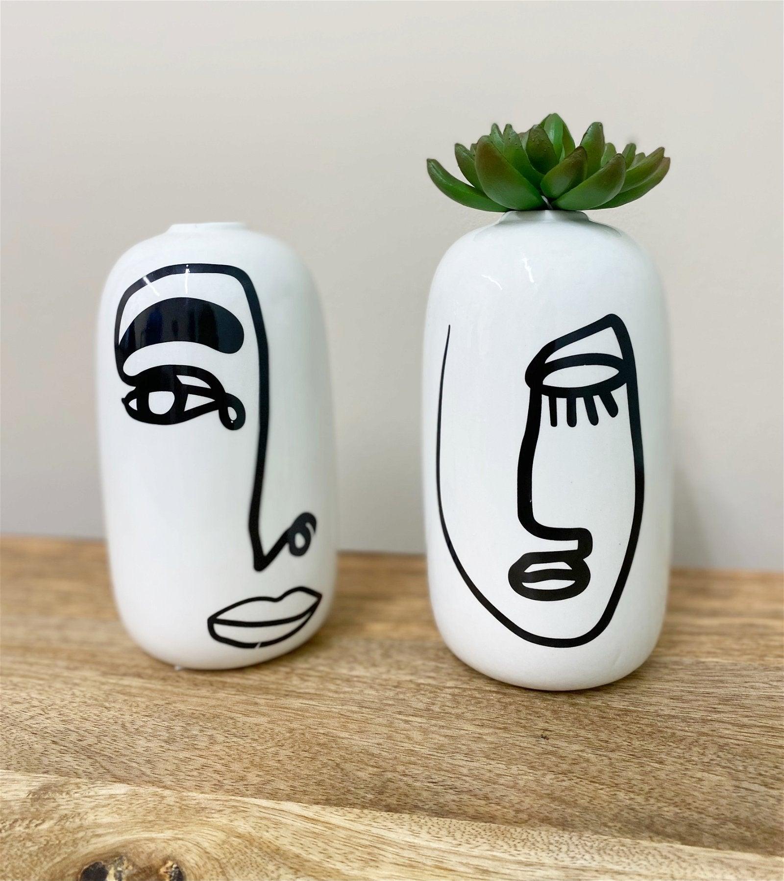 View Bohome Face Ceramic Vases information