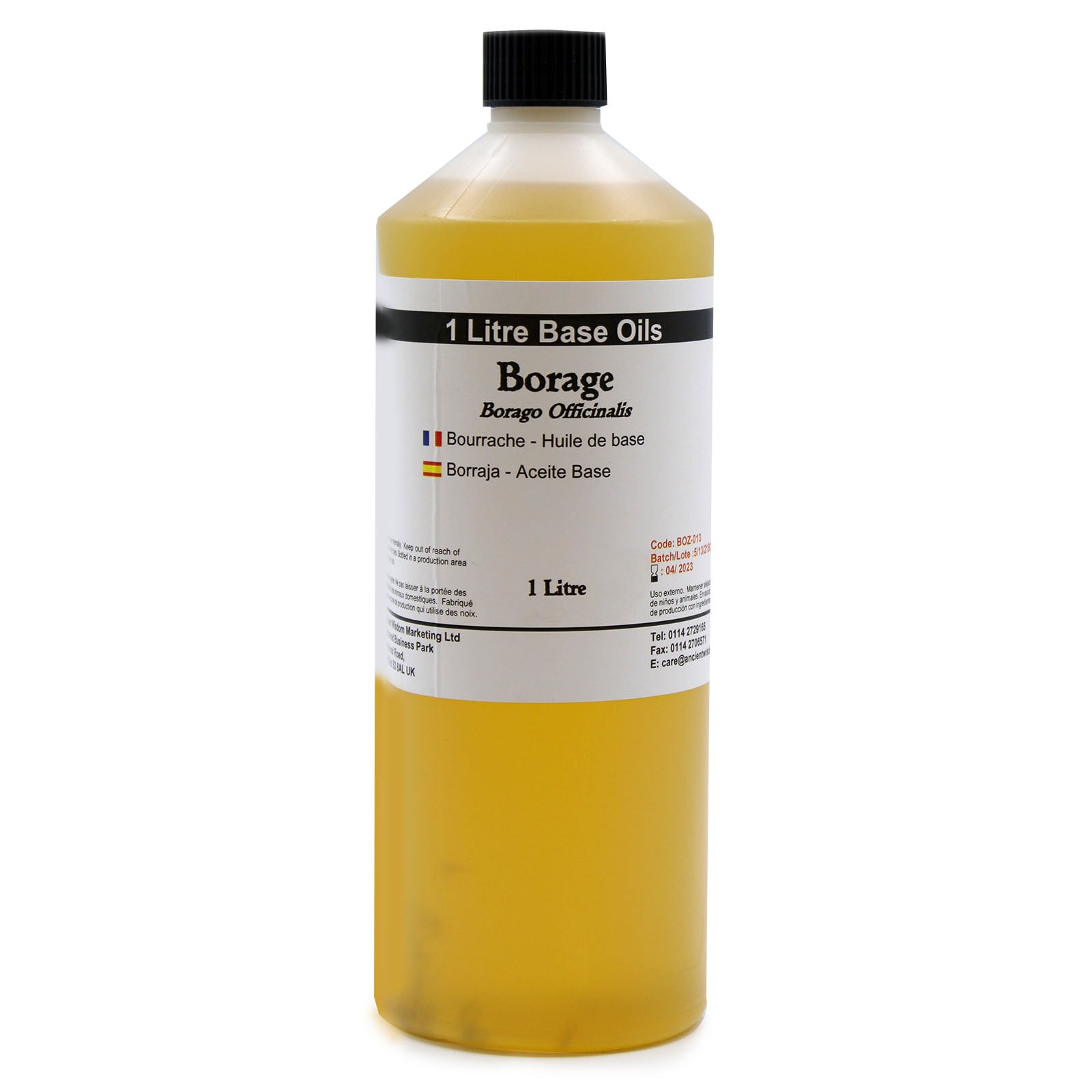 View Borage Oil 1 Litre information
