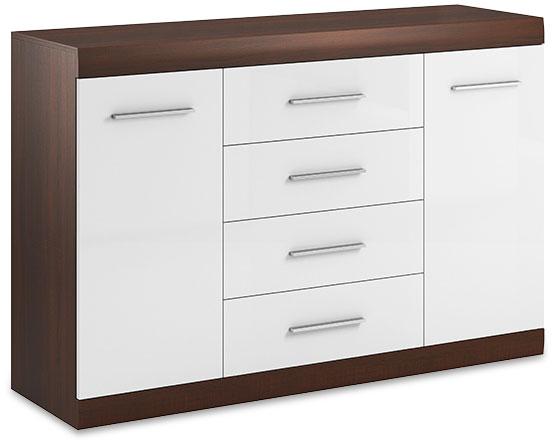 View Bordo Sideboard Cabinet 07 in Oak Chocolate and White Gloss information