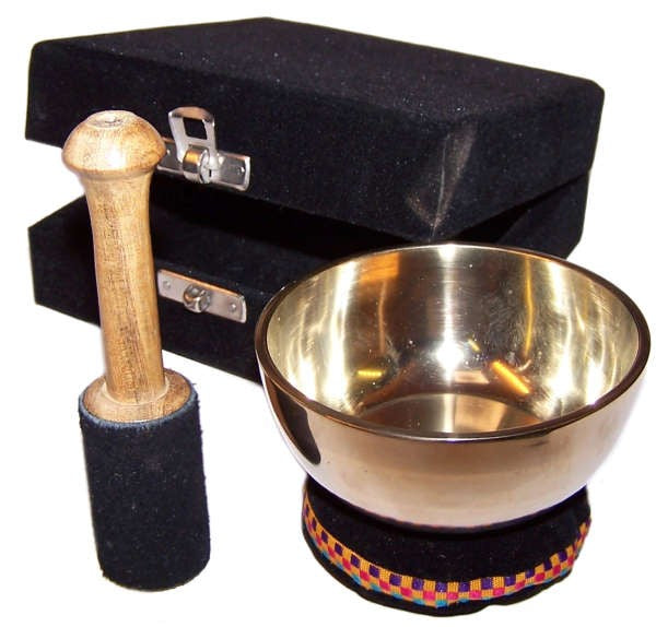 View Brass Singing Bowl Gift Set 9cm information