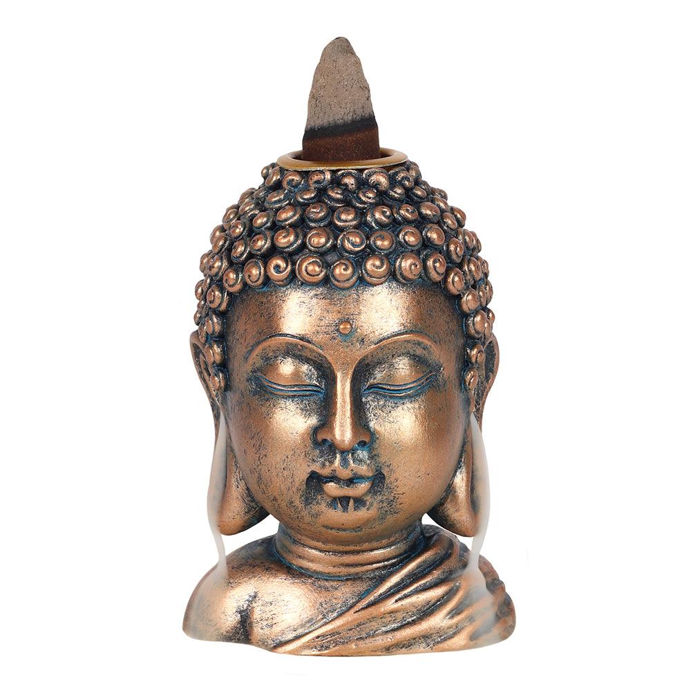 View Bronze Buddha Head Backflow Incense Burner information