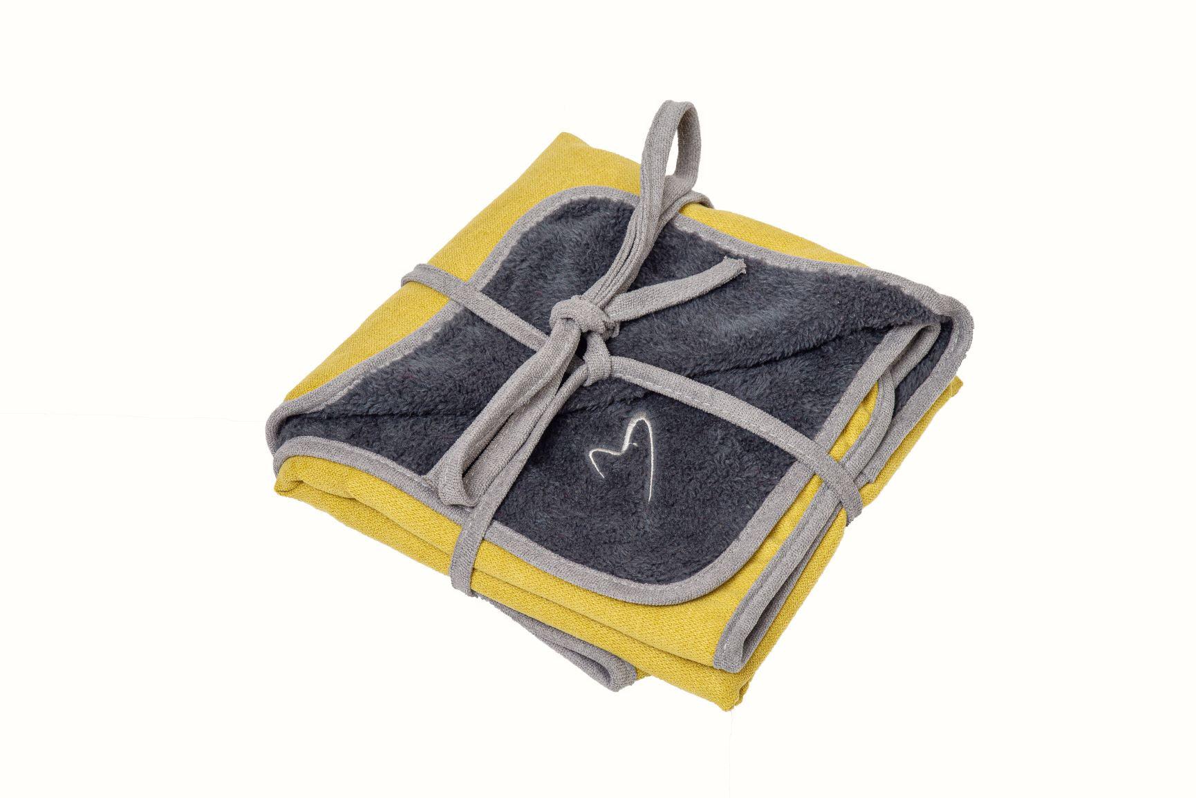 View Camden Blanket Mustard Large 150x100cm information