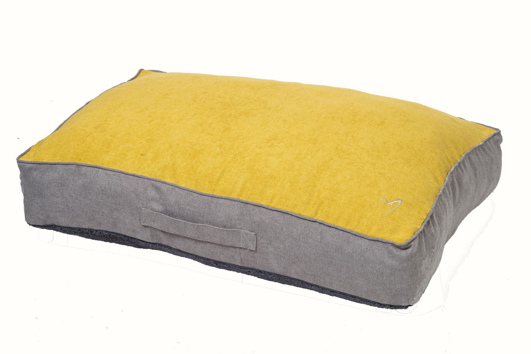 View Camden Sleeper Mustard Medium 56x81x13cm information