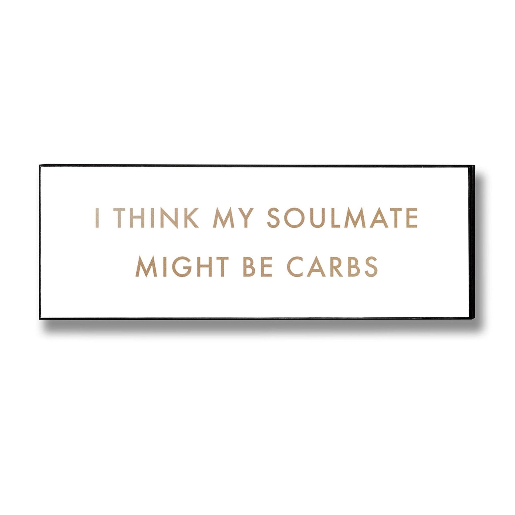 View Carbs Soulmate Gold Foil Plaque information