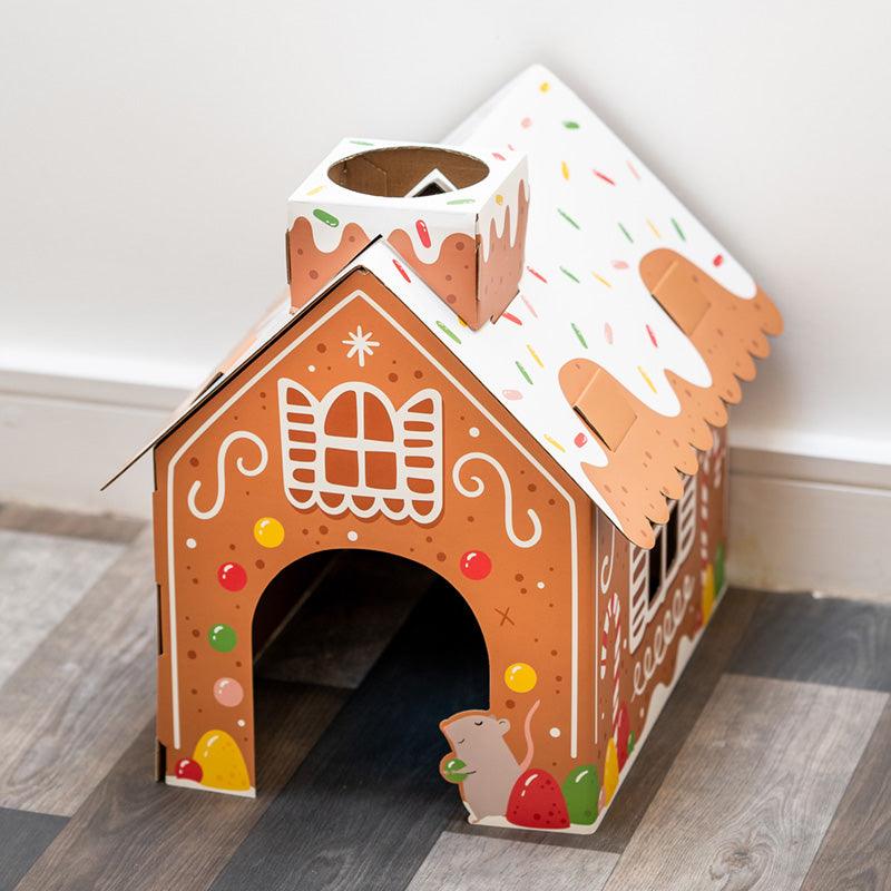 View Cardboard Cat Den Playhouse Christmas Gingerbread House information