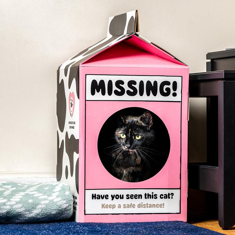 View Cardboard Cat Den Playhouse Milk Carton information