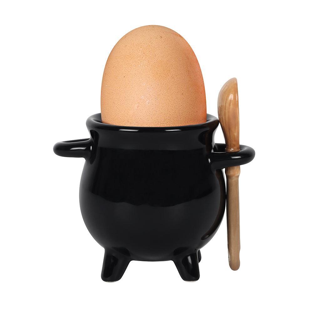 View Cauldron Egg Cup with Broom Spoon information