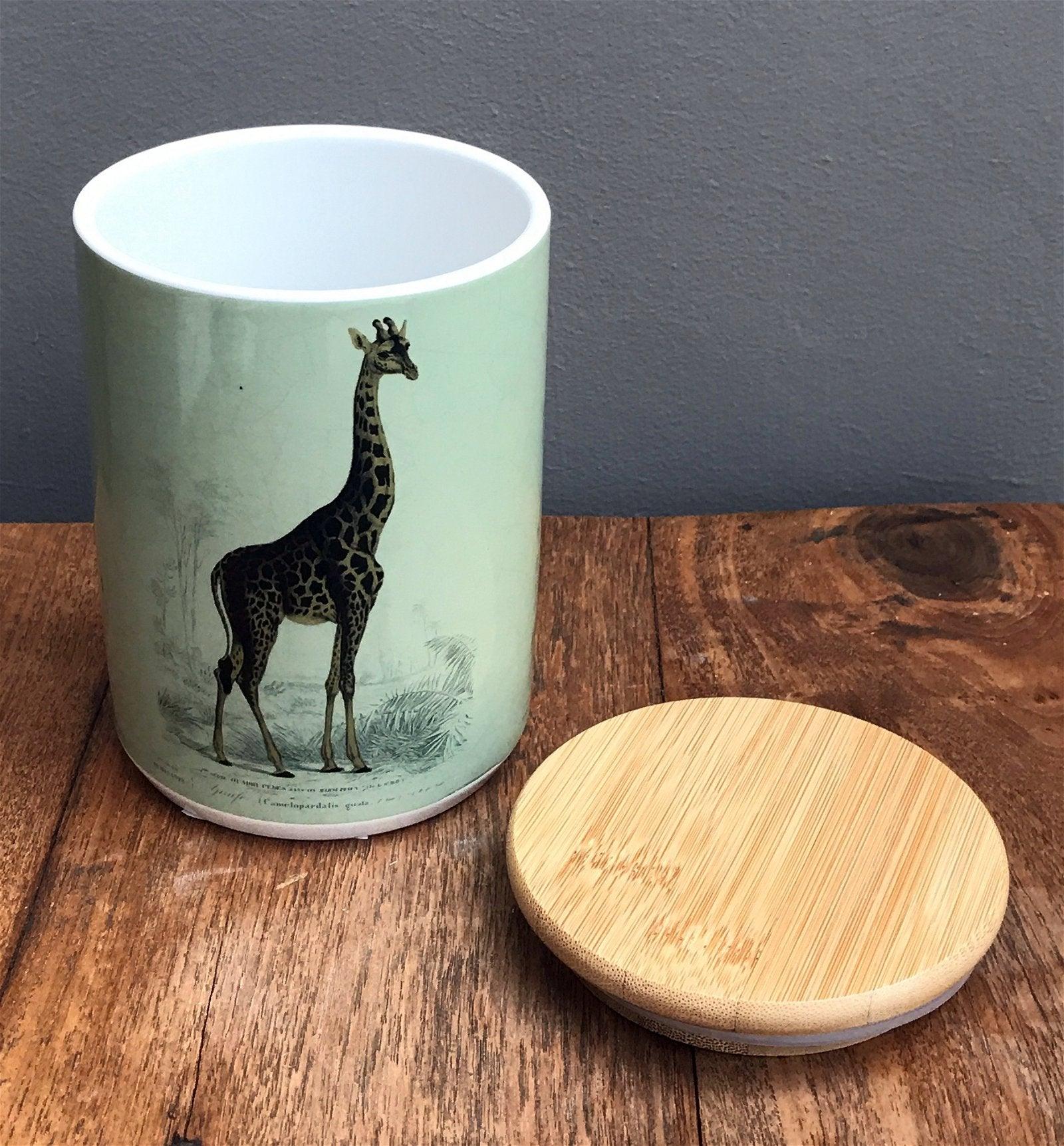 View Ceramic Canister With Giraffe information