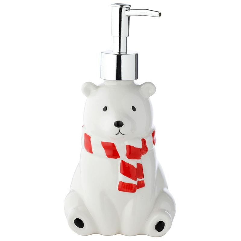 View Ceramic Pump Top Soap Dispenser Polar Bear information