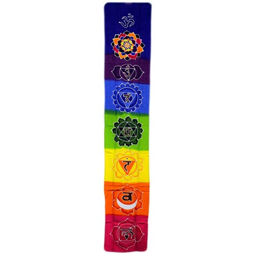 View Chakra Drop Banner Rainbow 183x35cm information