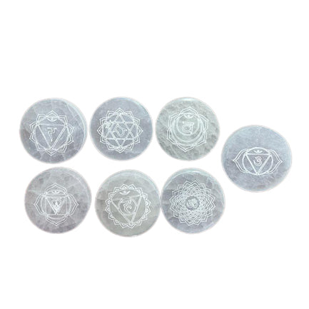 View Chakra Set of 7 Charging Plates information