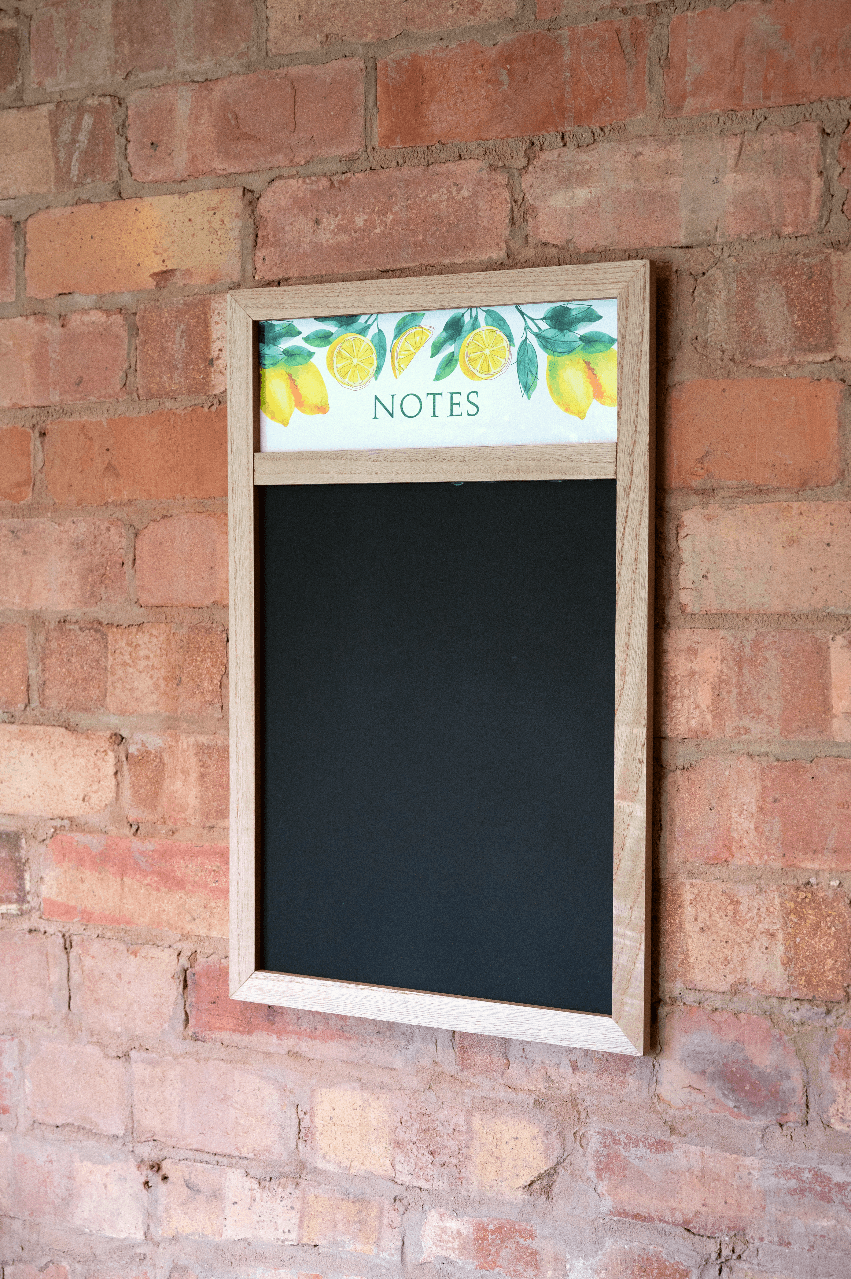 View Chalkboard with Lemon Design information