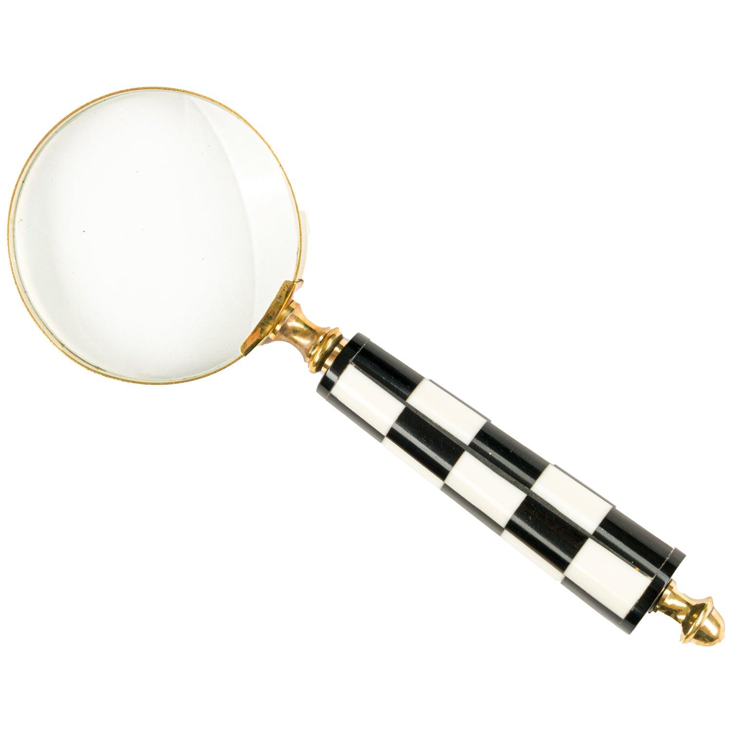View Checkered Magnifying Glass information