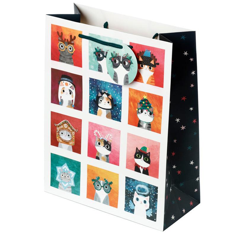 View Christmas Angie Rozelaar Planet Cat Large Gift Bag information