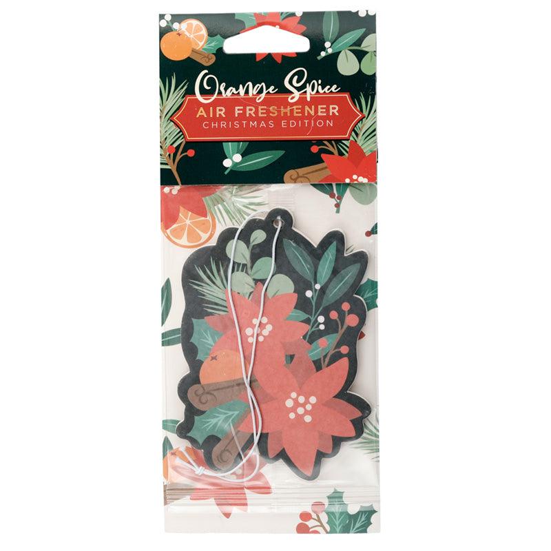 View Christmas Festive Floral Orange Spice Scented Air Freshener information