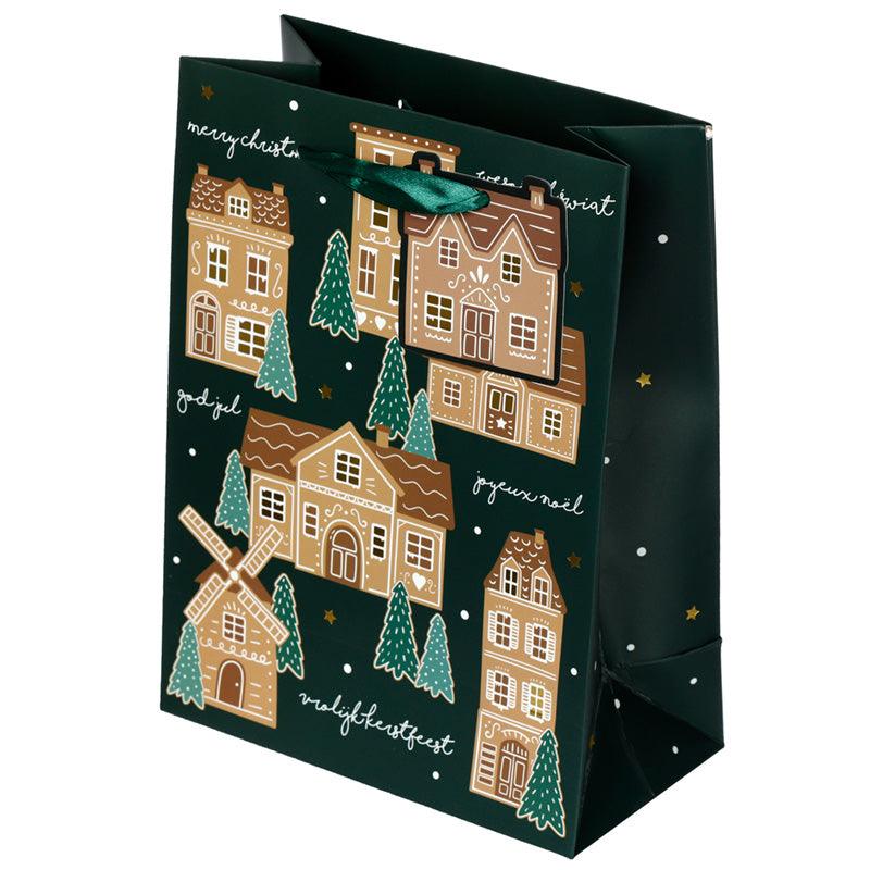 View Christmas Gingerbread Lane Medium Gift Bag information