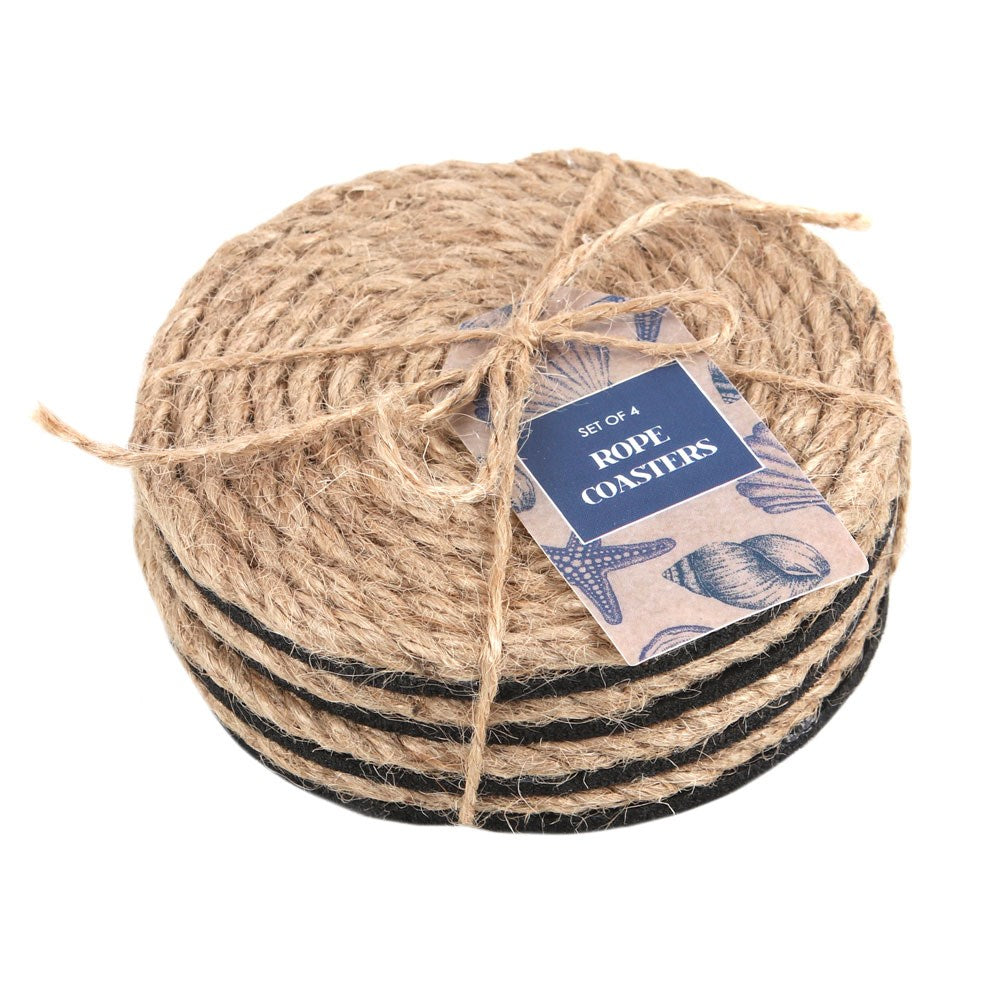 View Coastal Charm Rope Coaster Set information