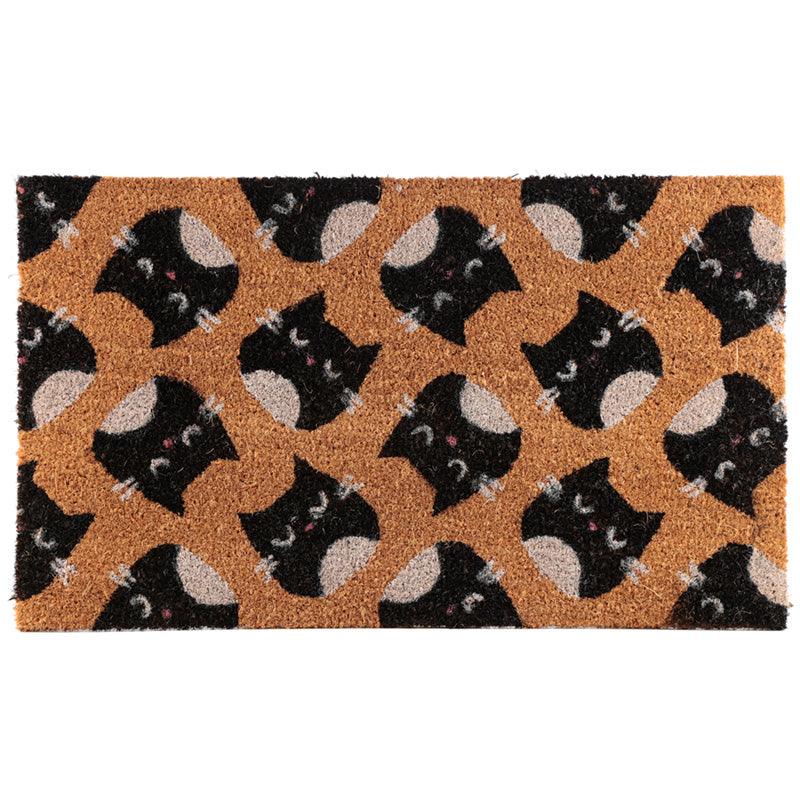 View Coir Door Mat Feline Fine Cat Design information