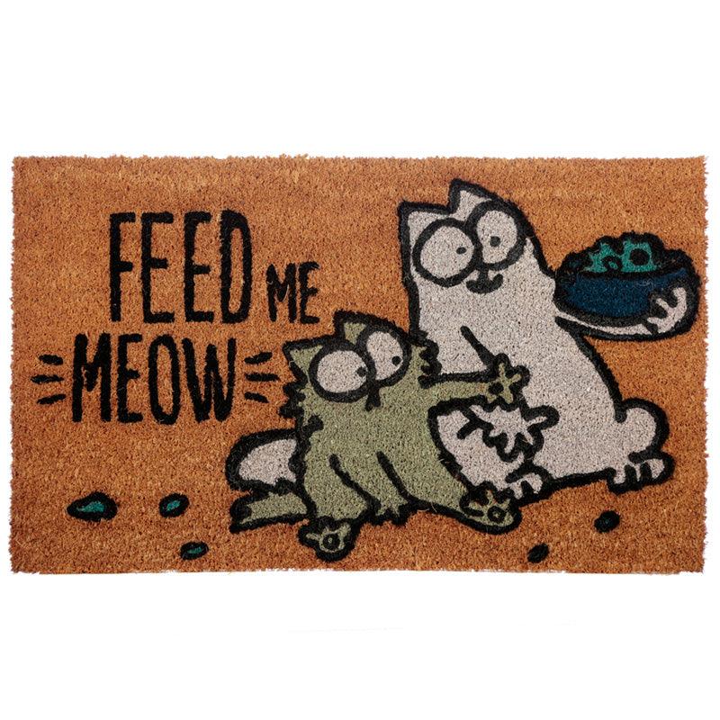 View Coir Door Mat Simons Cat Feed Me Meow information