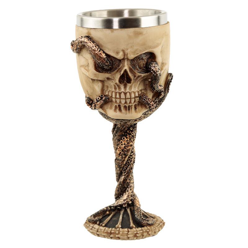 View Collectable Decorative Bronze Octopus Skull Goblet information