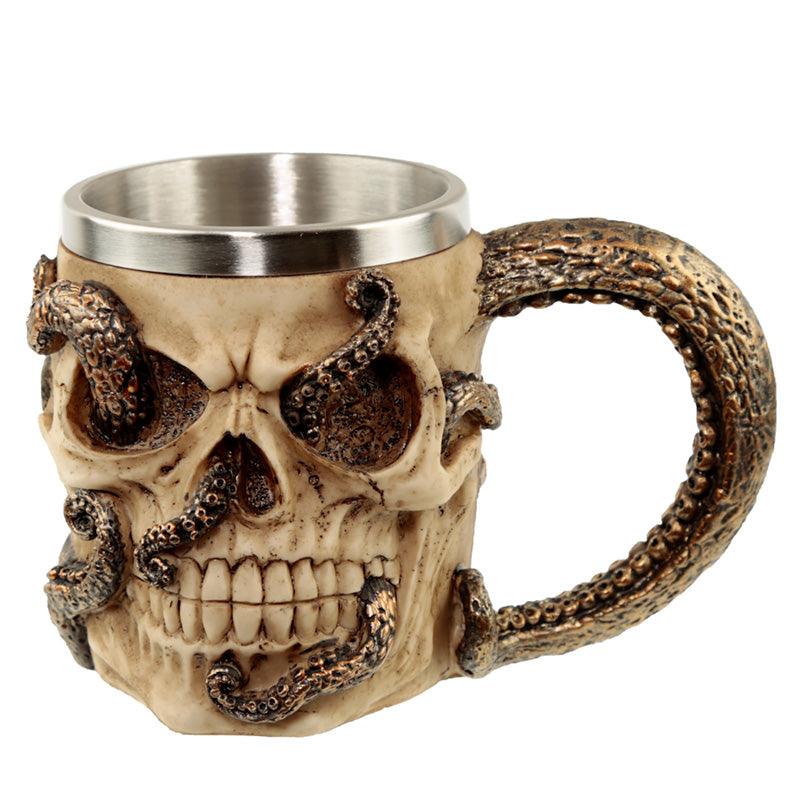 View Collectable Decorative Bronze Octopus Skull Tankard information