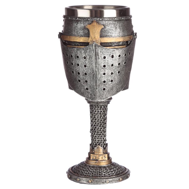 View Collectable Decorative Medieval Helmet and Chain Mail Goblet information