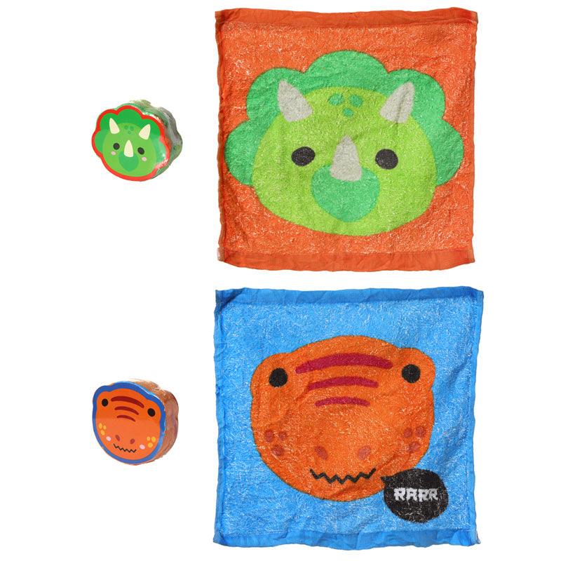 View Compressed Travel Towel Adoramals Cutiesaurs Dinosaur information