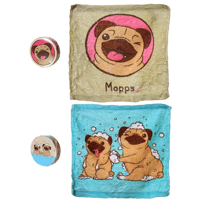 View Compressed Travel Towel Mopps Pug information