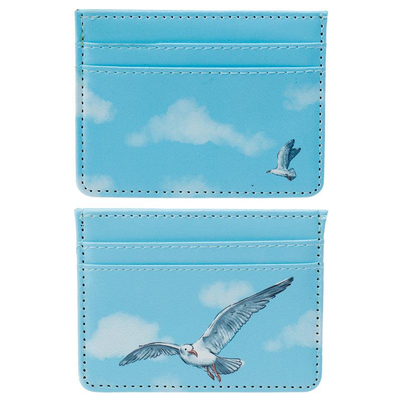 View Contactless Protection Fabric Card Holder Wallet Seagull Buoy information