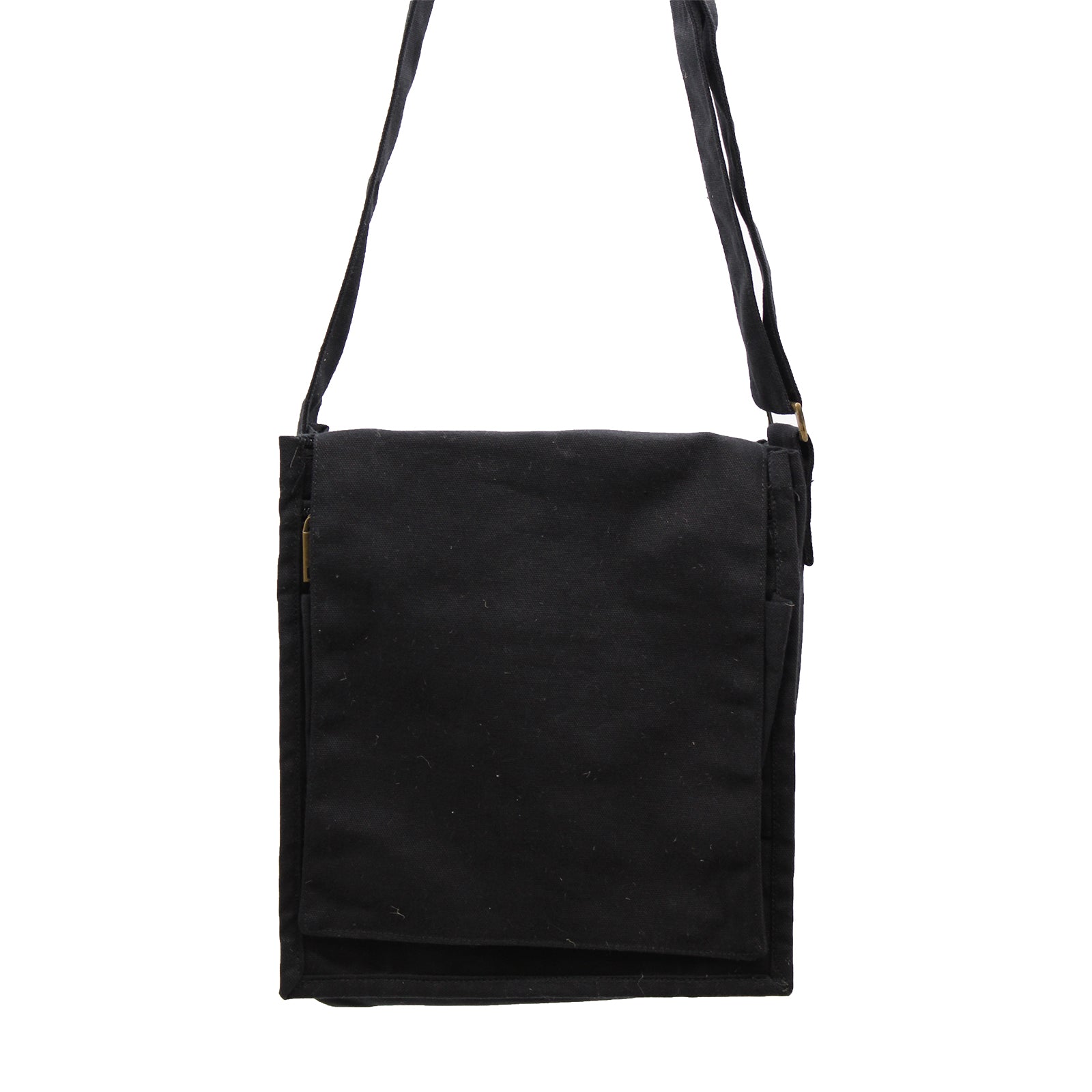 View Cotton Canvas Messenger Bag Black information