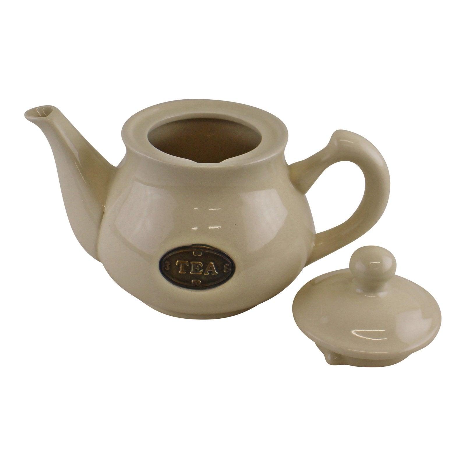 View Country Cottage Cream Ceramic Teapot information