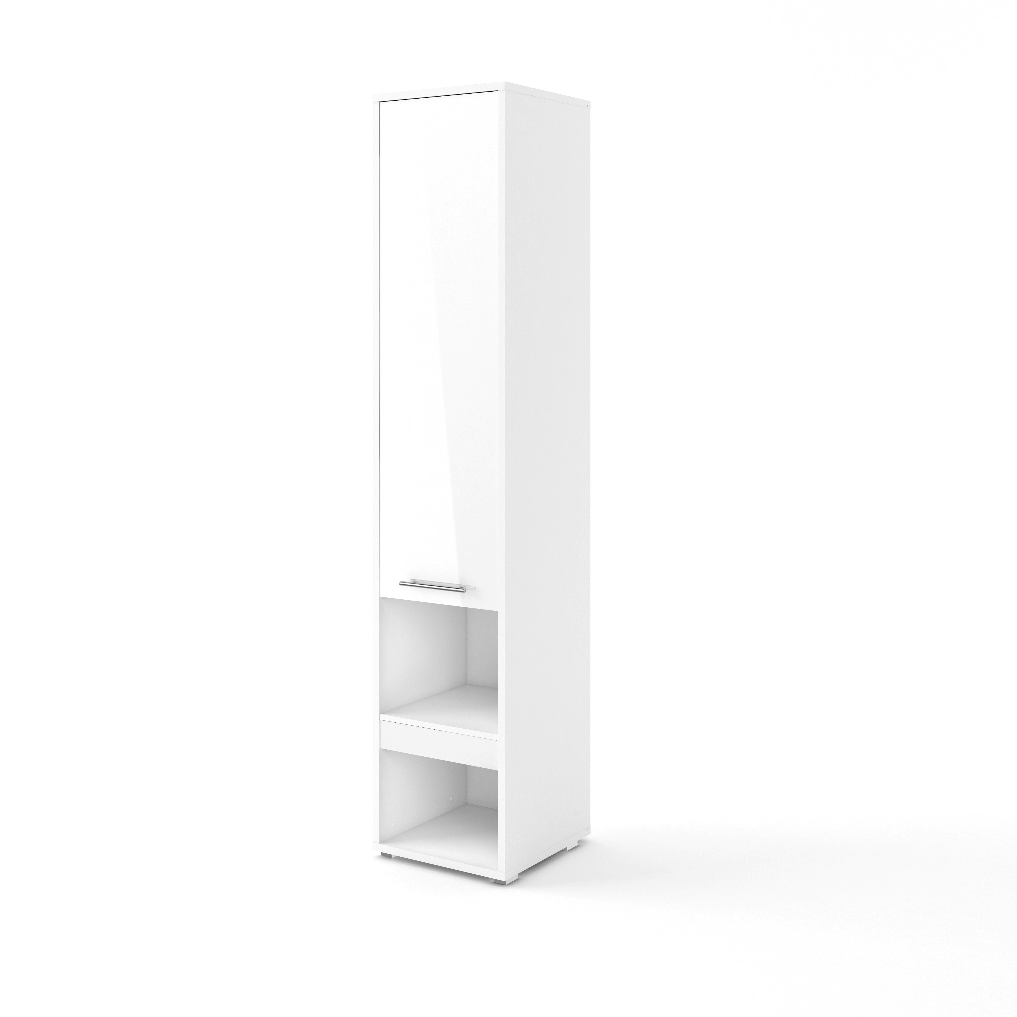 View CP07 Tall Storage Cabinet for Vertical Wall Bed Concept White Gloss 45cm information