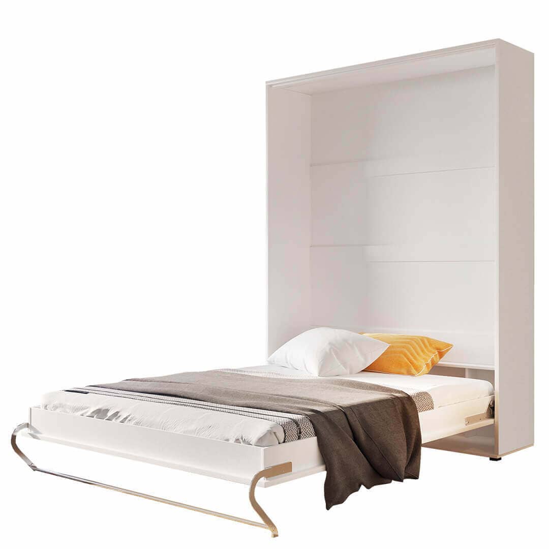 View CP01 Vertical Wall Bed Concept 140cm Murphy Bed White Gloss 140 x 200cm information