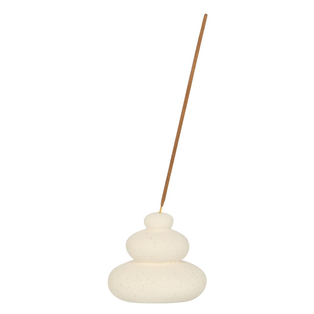 View Cream Speckle Balancing Stones Incense Stick Holder information