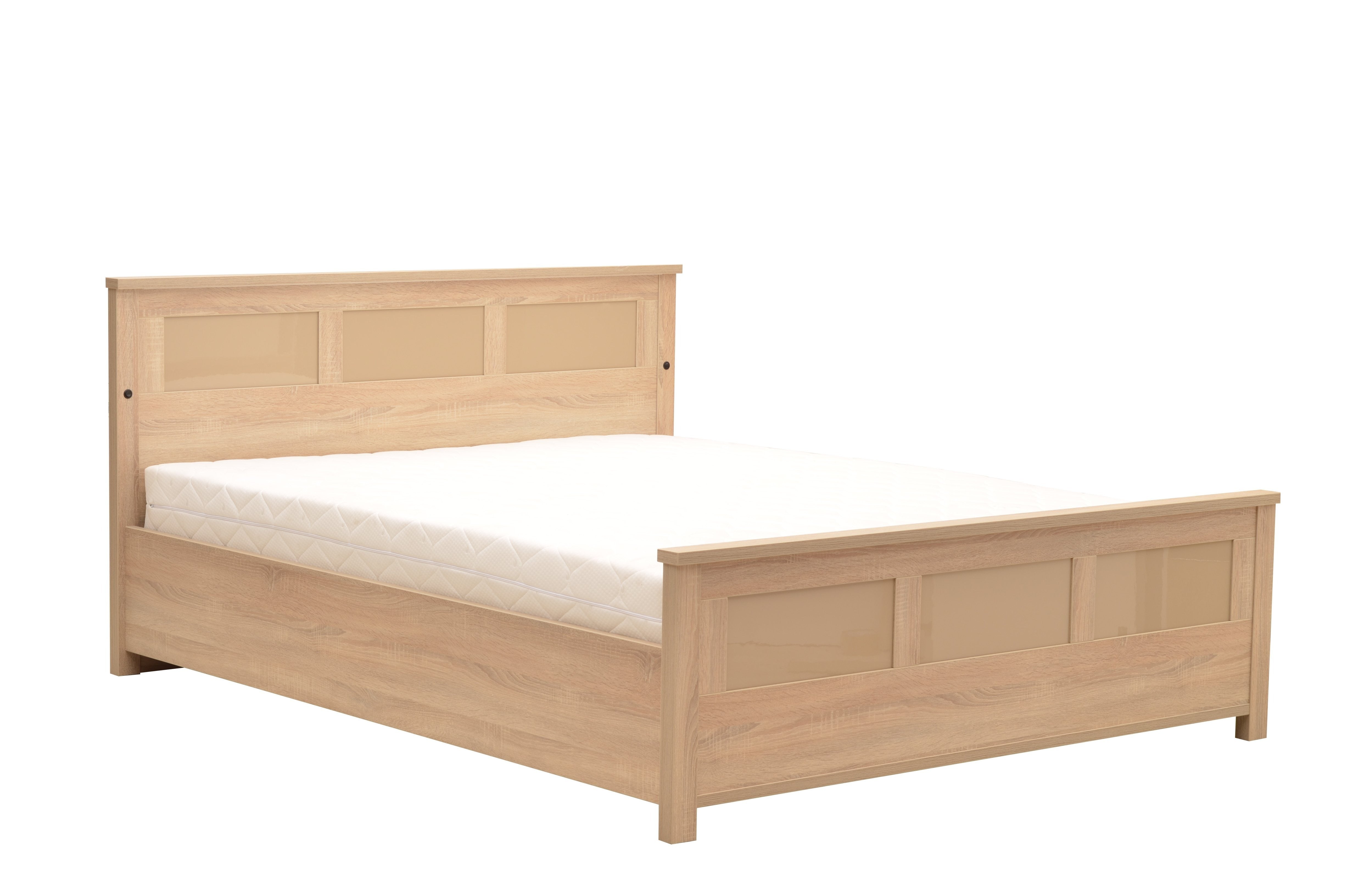 View Cremona Bed with LED in 3 Sizes 160cm Bed information