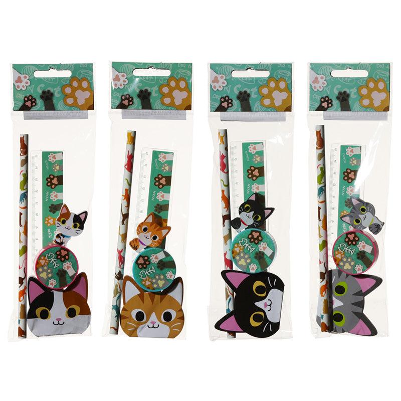 View Cute Cat Design Stationery Set information