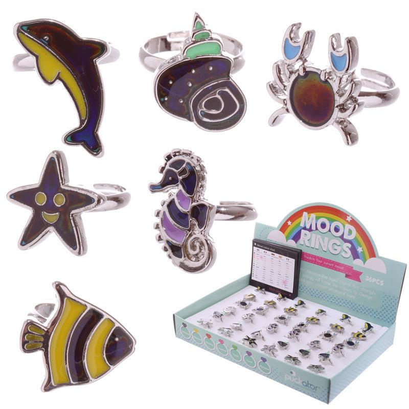 View Cute Kids Sealife Design Mood Ring information