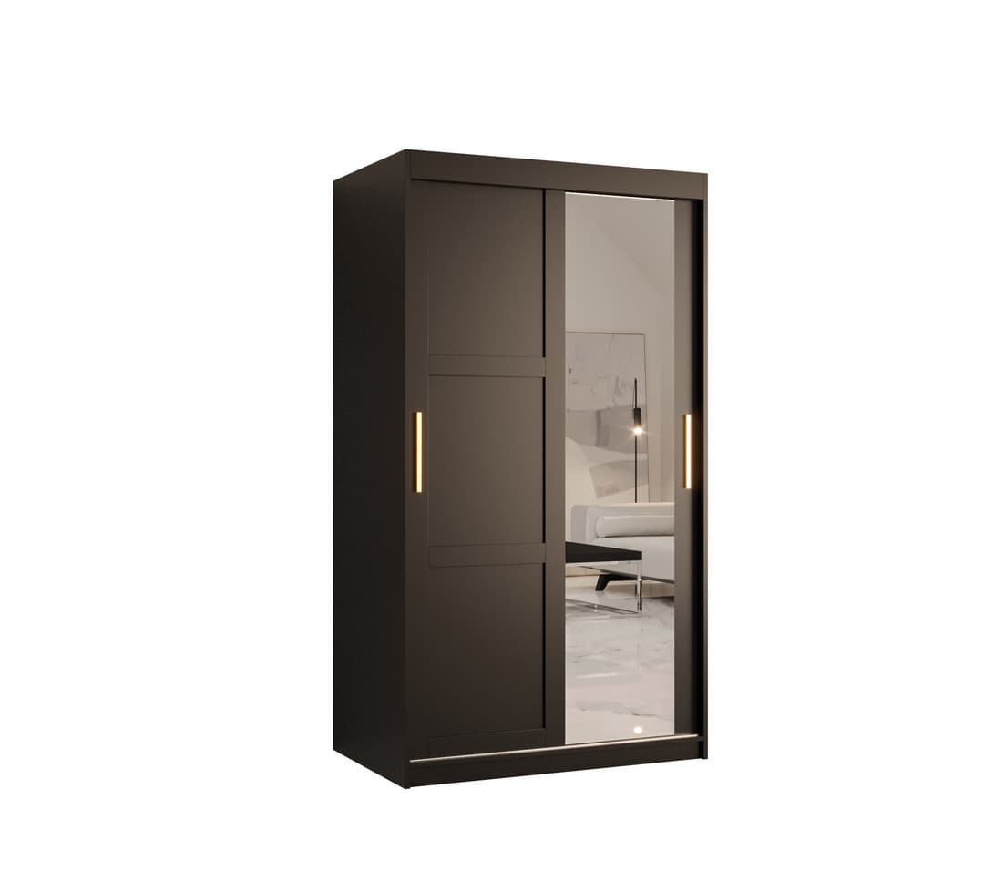 View Ramiro II Sliding Door Wardrobe 100cm Black 100cm information