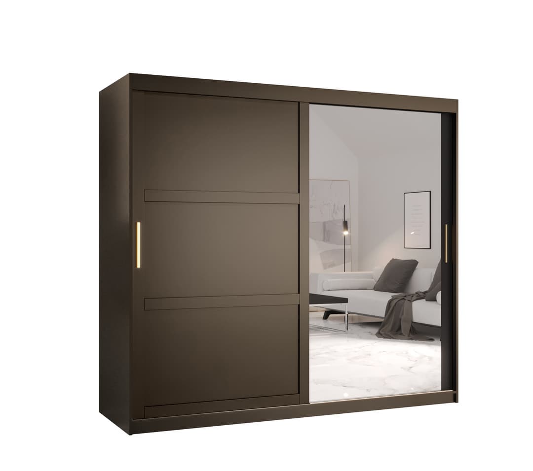 View Ramiro II Sliding Door Wardrobe 200cm Black 200cm information