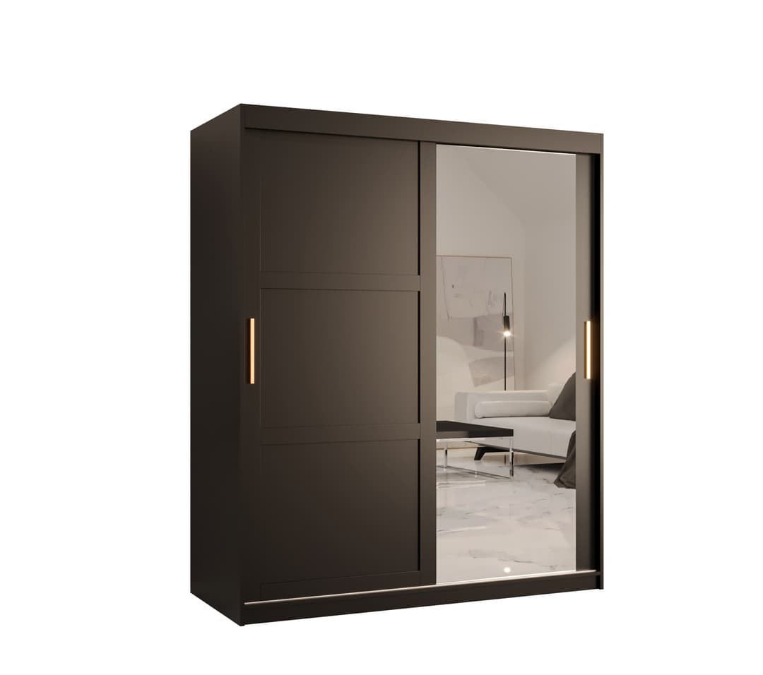 View Ramiro II Sliding Door Wardrobe 150cm Black 150cm information