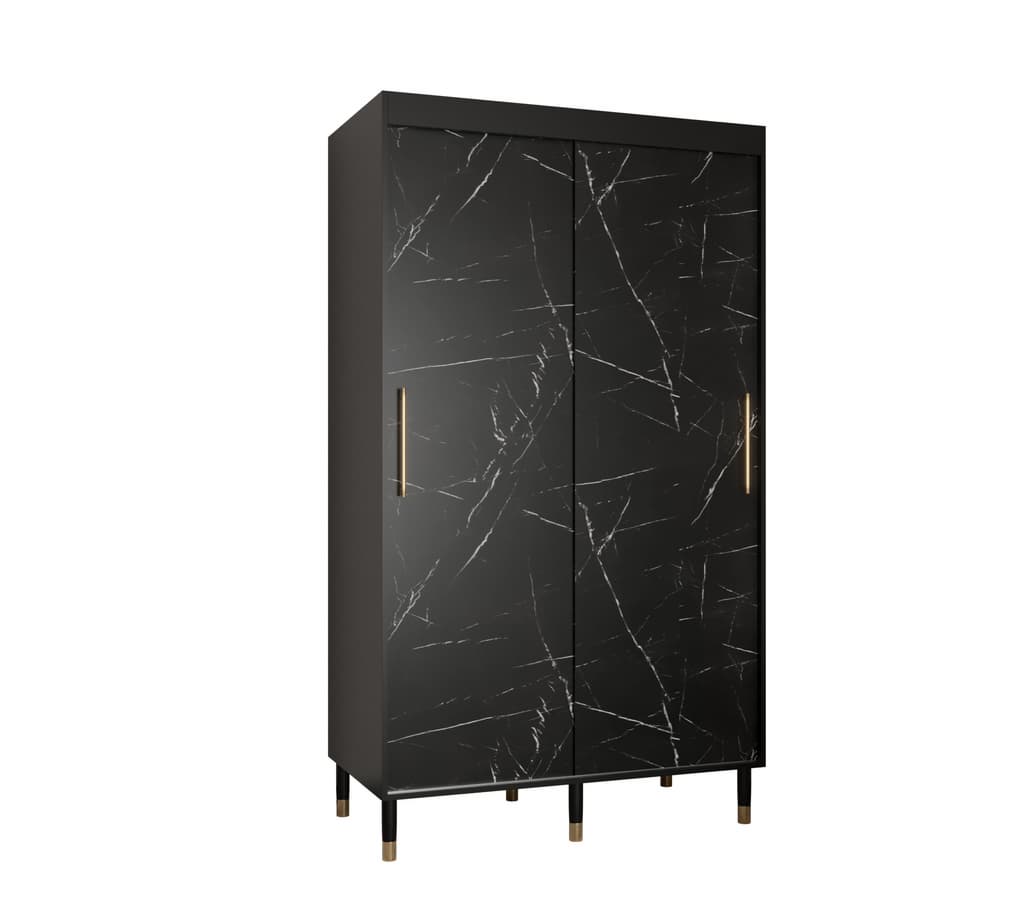 View Bergen Sliding Door Wardrobe 120cm Black 120cm information