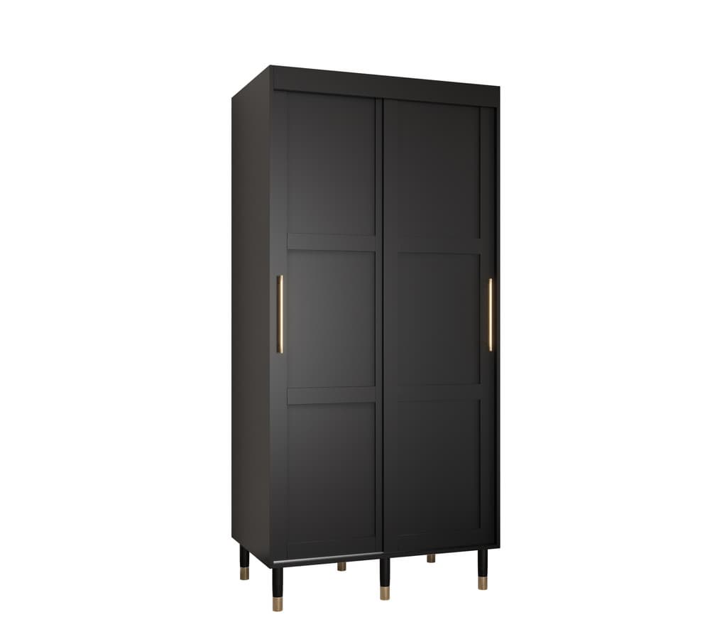 View Tromso I Sliding Door Wardrobe 100cm Black 100cm information